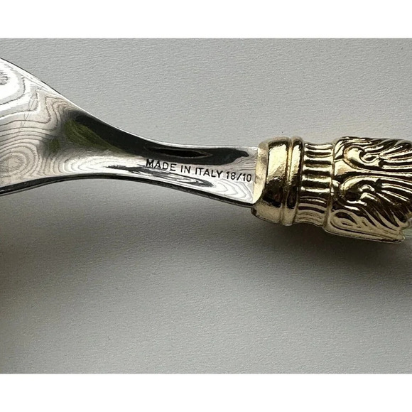 Godinger Laura Amber Transparent 4 Cake/Salad Forks Stainless 18/10 Clear - Picture 3 of 6